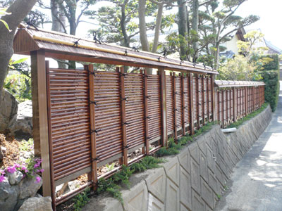 茶ミス垣屋根付